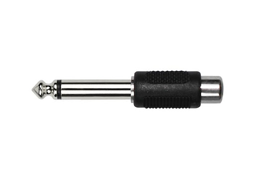 KIRLIN 2641 - RCA Hembra a 1/4 MAcho (c/u) Adaptador Mono RCA