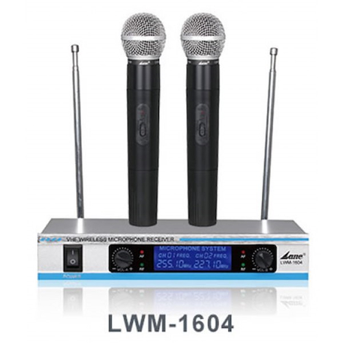 LANE LWM-1604 - VHF Microfono Doble Inalambrico