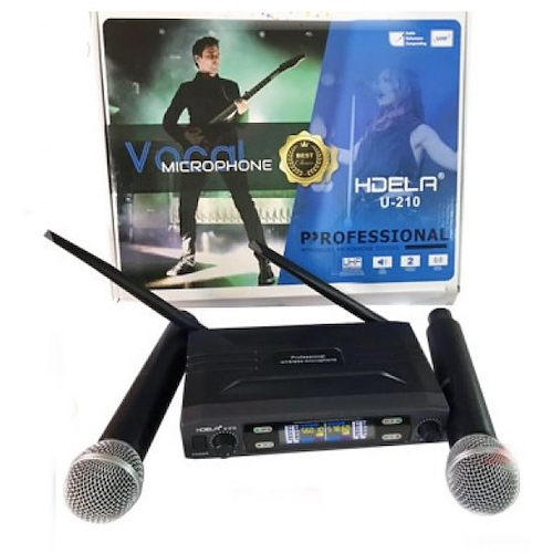 LANE U-210 - VHF doble Microfono Inalambrico
