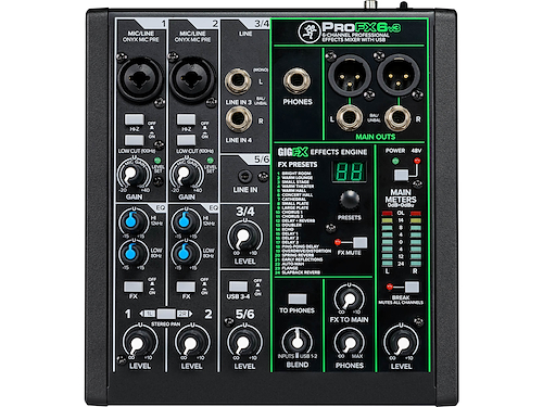 MACKIE ProFX6v3 - Pre Onix USB Mixer