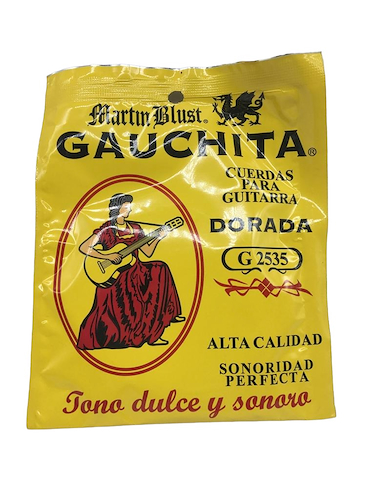 MARTIN BLUST Gauchita Dorada Encordado p/Guitarra Clásica