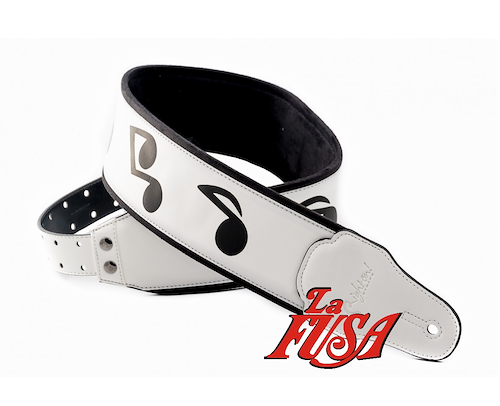 RIGHTON STRAPS LEGEND SRV White Steady Series Groo Correa p/Guitarra / Bajo