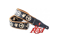 RIGHTON STRAPS Legend PEACE & DOVES Black Standard Correa p/Guitarra / Bajo