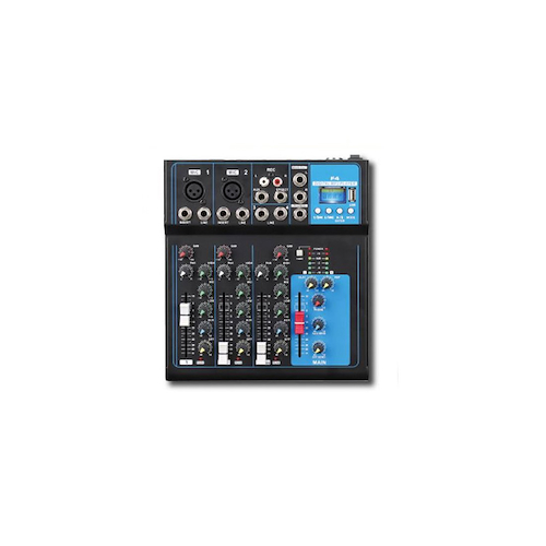 ROSS PA F-4 - 5 canales c/Bluetooth Mixer