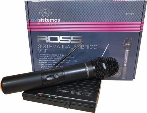 ROSS FV-302 Sistema inalámbrico c/mic de mano (VHF)