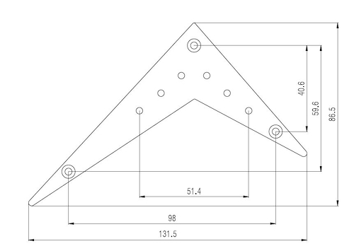 SAMBONG TA02 BK  tipo V Cordal Flying V