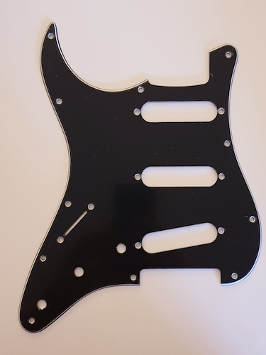 SAMBONG M2L - Tricapa Negro (Zurdo) Pickguard p/Stratocaster Zurdo