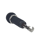 SAMBONG LJ20b - A presión - Negro Jack tubular p/Eléctrica o Bajo miniatura