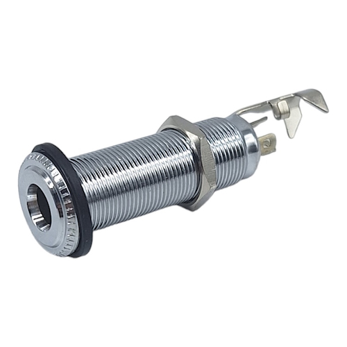 SAMBONG LJ20c - A presión - Cromado Jack tubular p/Eléctrica o Bajo