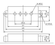 SAMBONG PC010b - Cubre micrófono p/Precision Cubre Micrófono p/ Bajo miniatura