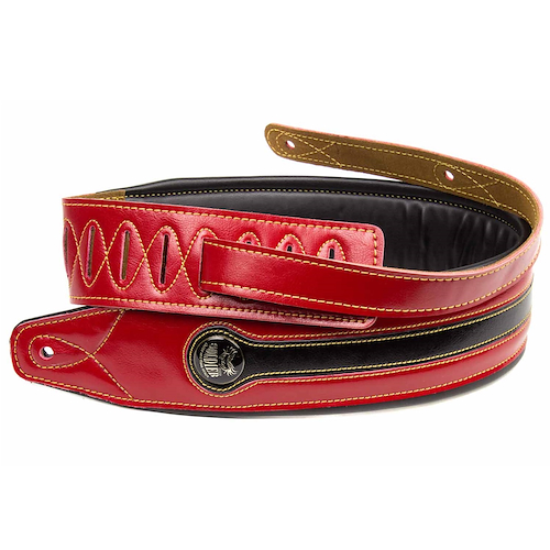 SOLDIER STP-GL-034 - (Negra y Roja) Correa p/Guitarra o Bajo