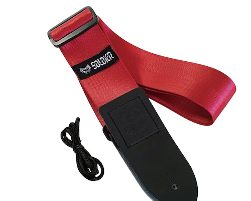 SOLDIER STP-1150 - (Roja) Correa p/Guitarra o Bajo