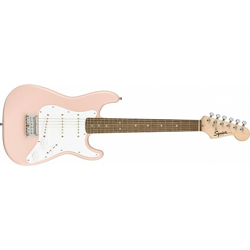 SQUIER Mini Stratocaster - Shell Pink Guitarra Eléctrica Mini