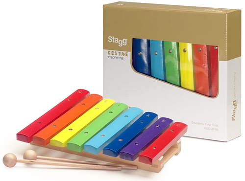 STAGG XYLOJ8RB - (de Colores) Xilofon de 8 Notas