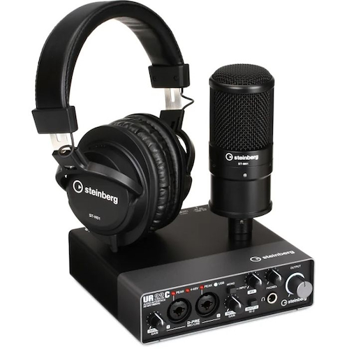 STEINBERG UR22CR - Pack - 2 Entradas 2 Salidas - USB Interfaz de Audio