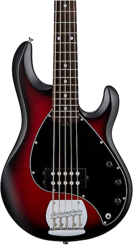 STERLING SUB Series Ray5 - StingRay (Red Ruby Burst) Bajo Eléctrico 5 Cuerdas