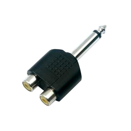 SUPERFIX ADA062 - 2 Miniplug 3.5 a 6.3 TRS macho Adaptador Estéreo RCA