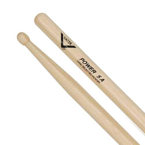 VATER VHP5AW - Power Hickory Wood Tip Palillos - Power Hickory Wood Tip