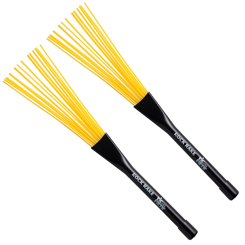 VIC FIRTH BRR Rock Rake/Plastico Amarillo Escobillas plásticas