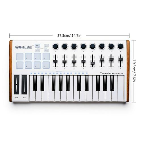 WORLDE Tunamini Controlador MIDI - Teclado/Pad