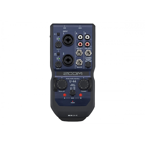 ZOOM PRO U44 - 24 bits/192k Placa Interfase de Audio USB ( 4 Canales Simultaneos)