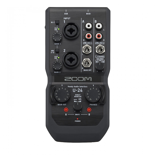 ZOOM PRO U24/240GL - 24 bits/192k Placa Interfase de Audio USB ( 2 canales simultaneos )