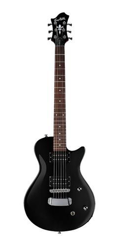 HAGSTROM ULSWE-ESN- BLK ULTRA SWEDE ESN  BLACK GLOSS