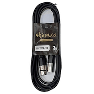 SHIMURA MIC2009-3 3 MTS XLR MACHO-XLR HEMBRA 6 MM