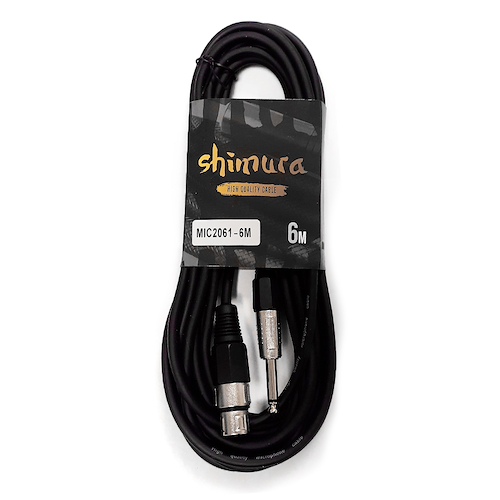 SHIMURA MIC2061-6 6 MTS XLR HEMBRA-PLUG MACHO MONO 6 MM