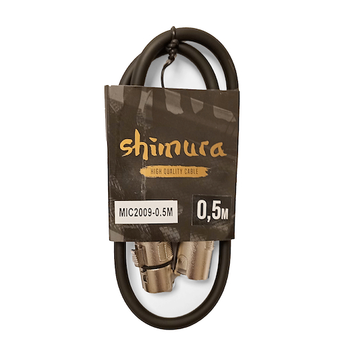 SHIMURA MIC2009-0,5 0,5 MTS XLR MACHO-XLR HEMBRA 6 MM