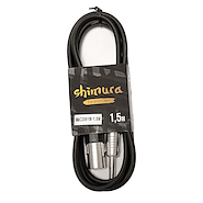 SHIMURA MIC2061M-1,5 1,5 MT XLR MACHO-PLUG MACHO M. 6 MM