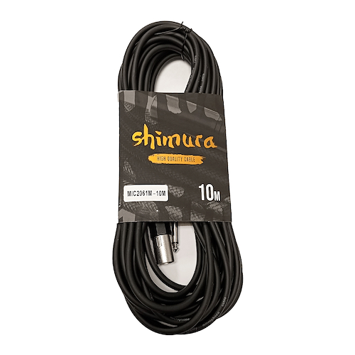 SHIMURA MIC2061M-10 10 MT XLR MACHO-PLUG MACHO MONO 6 MM