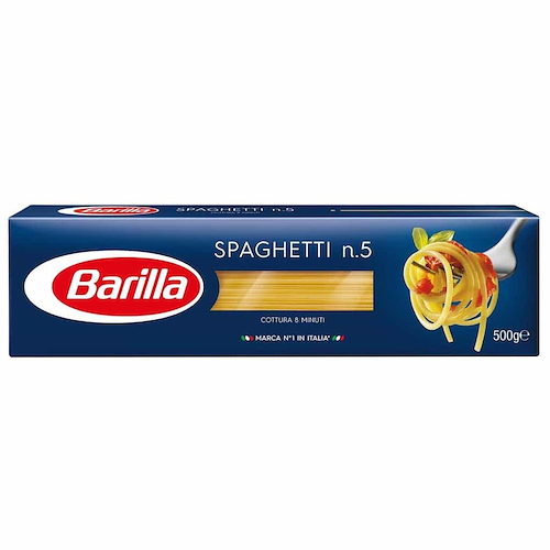 BARILLA Pastas Spaghetti N°5 500g - Pack X 24U