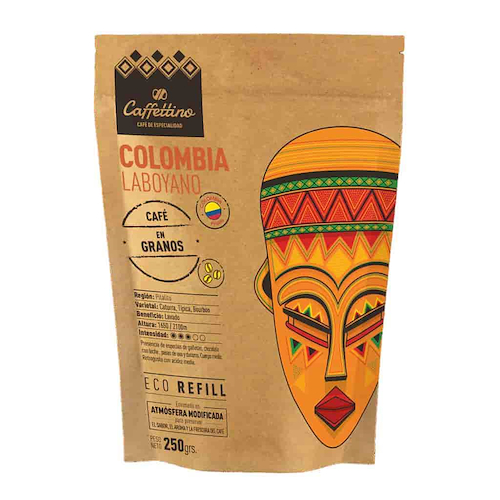 CAFFETTINO Café Molido De Especialidad Colombia Laboyano 250g