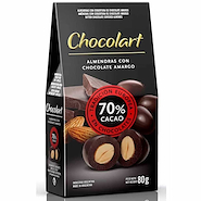 CHOCOLART Almendras Con Chocolate Amargo 70% Cacao 80g