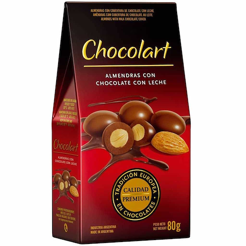 CHOCOLART Almendras Con Chocolate De Leche 80g