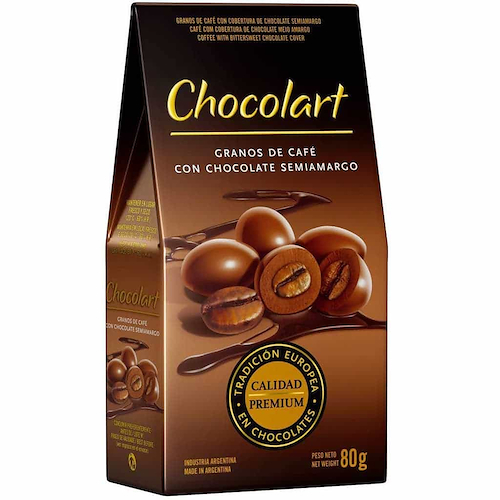 CHOCOLART Granos De Café Con Chocolate Semiamargo 80g
