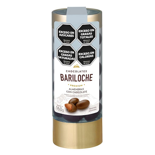 CHOCOLATES BARILOCHE Tubo Almendras Con Chocolate De Leche 160g