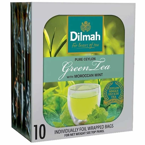 DILMAH Té Verde Moroccan Mint 10U