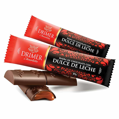 DRIMER Barrita De Chocolate Rellena de Dulce De Leche 31g