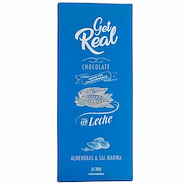 GET REAL Chocolate De Leche Con Almendras Y Sal Marina 70g