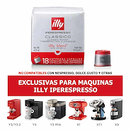 ILLY Cápsulas De Café Iperespresso Clásico 18U