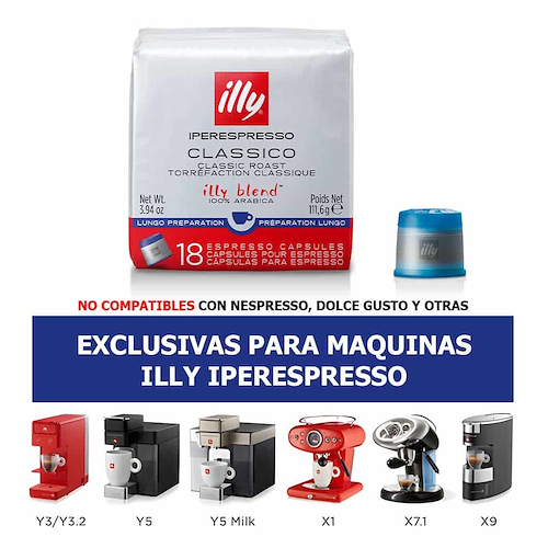 ILLY Cápsulas De Café Iperespresso Lungo 18U