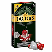 JACOBS Cápsulas De Café Lungo Clasico 10U