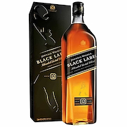 JOHNNIE WALKER Whisky Escocés Black Label Estuche 1000ml