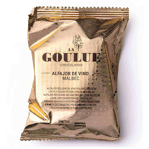 LA GOULUE CHOCOLATIER Alfajor Con Vino Malbec 55g