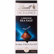 LINDT Tableta De Chocolate Amargo Excellence Sal Marina