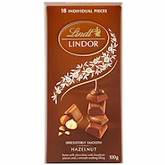 LINDT Tableta De Chocolate Lindor Singles Avellanas 100g
