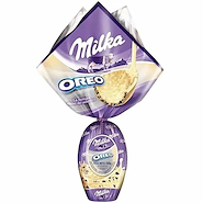 MILKA Huevo De Pascuas Chocolate Oreo Blanco 156g