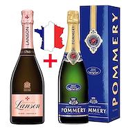 POMMERY Pack 1 Pommery + 1 Lanson Le Rosé